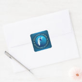 Sticker Carré Gold Coast Surfing (Enveloppe)
