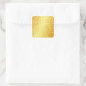 Sticker Carré Gold Look Coeurs Glamor Blank Modèle Élégant (Sac)