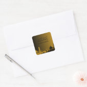 Sticker Carré Gold Ramadan kareem 2024 (Enveloppe)