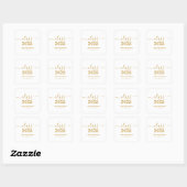 Sticker Carré Gold Script Class of 2025 Graduation Party (Feuille)