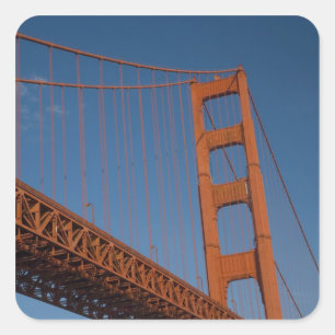 Sticker Carré Golden Gate Bridge vue de Fort Point