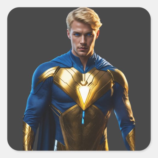 Sticker Carré "Golden Guardian : (Devant)