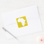 Sticker Carré Golden Poppy Afrique Audacieuse (Enveloppe)