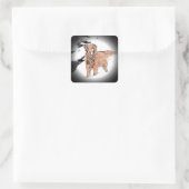 Sticker Carré Golden Retriever (Sac)