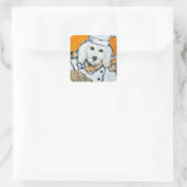 Sticker Carré Goldendoodle (Sac)