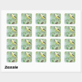 Sticker Carré Goldfinch Grunge (Feuille)