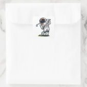 Sticker Carré Golf Astronaute (Sac)