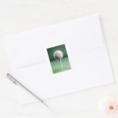 Sticker Carré Golf Ball on Tee (Enveloppe)