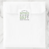 Sticker Carré Golf est le bonheur Funny Golf Lover cadeaux (Sac)