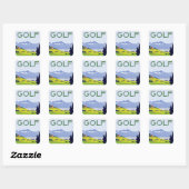 Sticker Carré Golf ~ Lausanne (Feuille)