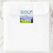 Sticker Carré Golf ~ Lausanne (Sac)