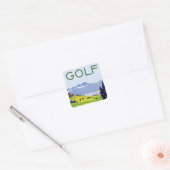 Sticker Carré Golf ~ Lausanne (Enveloppe)