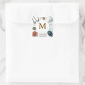 Sticker Carré Golf Monogram Personalized Golf  (Sac)
