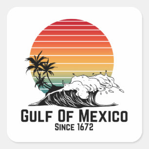 Sticker Carré Golfe du Mexique