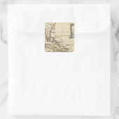 Sticker Carré Golfe du Mexique, Caraïbes (Sac)