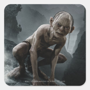 Sticker Carré GOLLUM™ sur un rocher