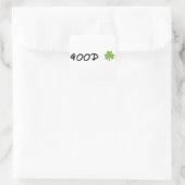 Sticker Carré Good Luck 4 feuille trèfle Emoji Special one (Sac)
