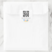 Sticker Carré Google Avis | Business Review Link QR Code (Sac)