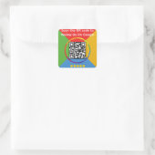 Sticker Carré Google Review QR Code (Sac)