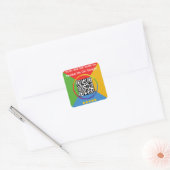 Sticker Carré Google Review QR Code (Enveloppe)