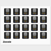 Sticker Carré Google Review QR Code Scan Me (Feuille)