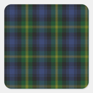 Sticker Carré Gordon Clan Family Tartan