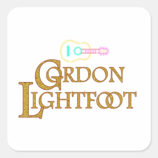 Sticker Carré Gordon Lightfoot | Tribute to the Legendary (Devant)
