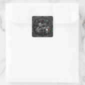 Sticker Carré Gothic Victorian Christmas Design - Dark Elegance (Sac)