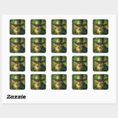 Sticker Carré Gothique Leprechaun (Feuille)