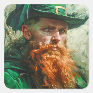 Sticker Carré Gothique Leprechaun