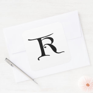 Sticker Carré Goudy-Lombardic Gothic Versal Majuscule K