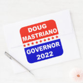 Sticker Carré Gouverneur de Doug Mastriano en Pennsylvanie (Enveloppe)