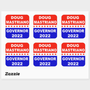 Sticker Carré Gouverneur de Doug Mastriano en Pennsylvanie