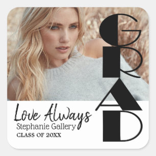 Sticker Carré Grad - Classe de 20XX - do-it-yourself photo