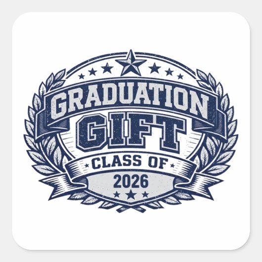 Sticker Carré Grad Gift – Perfect Graduation Celebration (Devant)