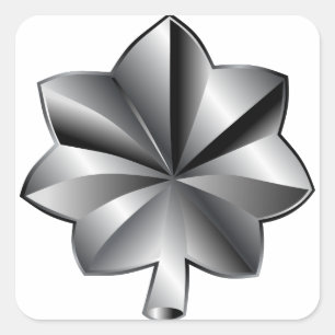 Sticker Carré Grade militaire américain - lieutenant-colonel