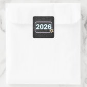 Sticker Carré Graduation 2026 Neon Sign On Brick (Sac)