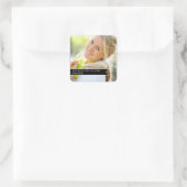 Sticker Carré Graduation au ruban simple Favoriser les autocolla (Sac)