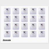 Sticker Carré Graduation congratulations Remember the Past (Feuille)