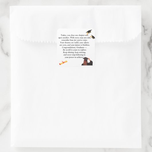 Sticker Carré Graduation- Universal Design for all ages (Sac)