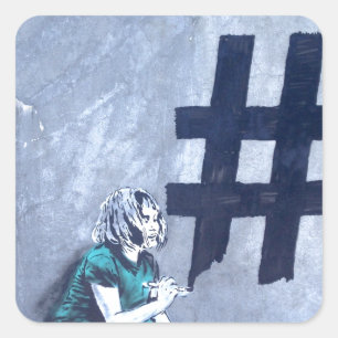 Sticker Carré Graffiti