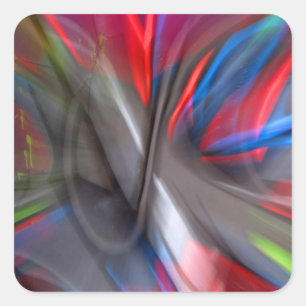 Sticker Carré Graffiti Abstrait