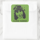 Sticker Carré Graffiti de mode classique (Sac)