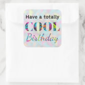 Sticker Carré Graffiti Neon Effect Moderne Totalement Cool Anniv (Sac)