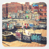 Graffiti sur le toit à Chinatown