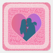 Sticker Carré grand amour (Devant)