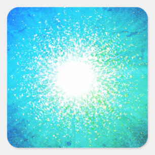 Sticker Carré Grand Bleu
