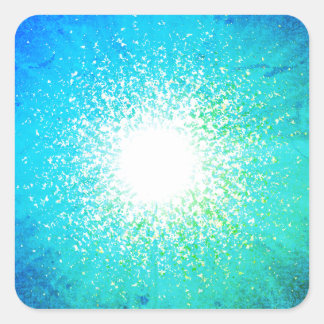 Sticker Carré Grand Bleu