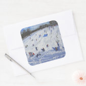 Sticker Carré Grand bonhomme de neige Chatsworth 2012 (Enveloppe)