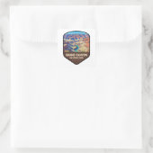 Sticker Carré Grand Canyon National Park Shield (Sac)